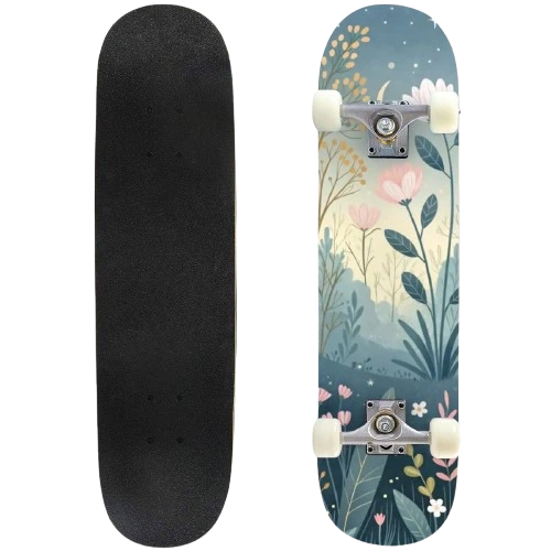 Pastel Floral Skateboard