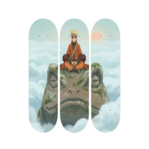 Naruto Sage Mode Skateboard Wall Art