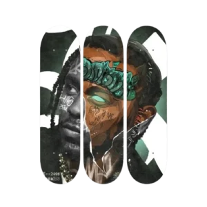 Hip Hop Star Skateboard Wall Art