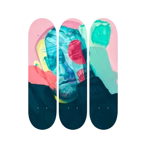 Abstract Portrait Skateboard Wall Art
