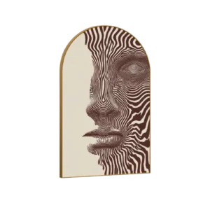Abstract Face Line Art Wall Art