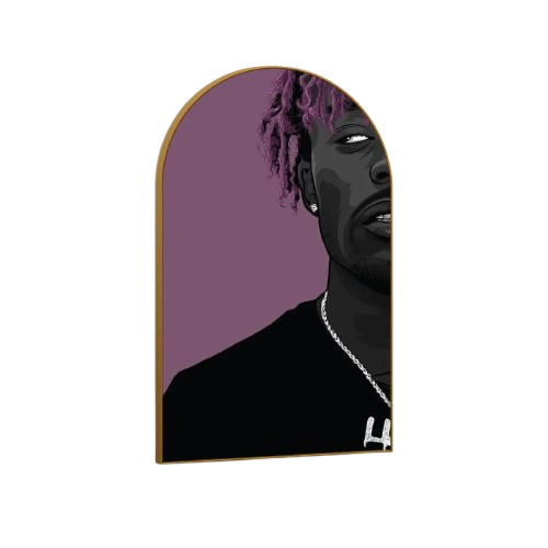 Neon Rapper Wall Art
