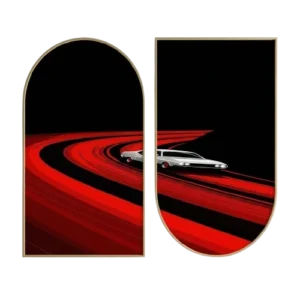 Retro Car Drift Wall Art