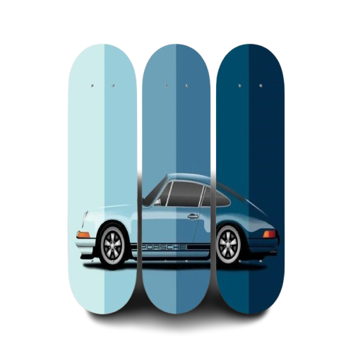 Porsche 911 Skateboard Wall Art