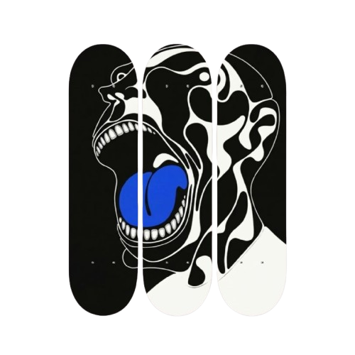 Inner Echo - Triptych Skateboard Wall Art