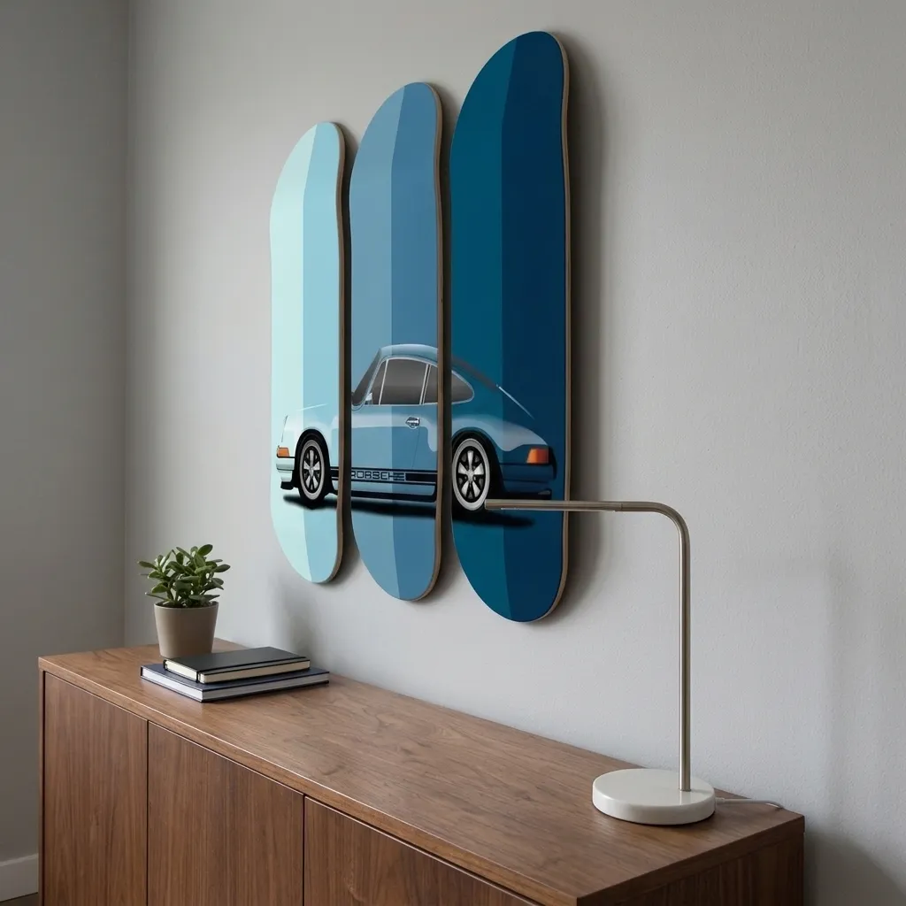 Porsche 911 Skateboard Wall Art - Image 3
