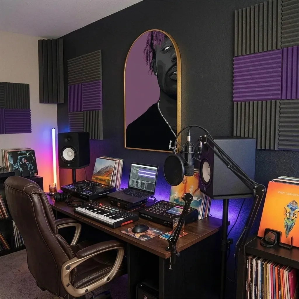 Neon Rapper Wall Art - Image 3
