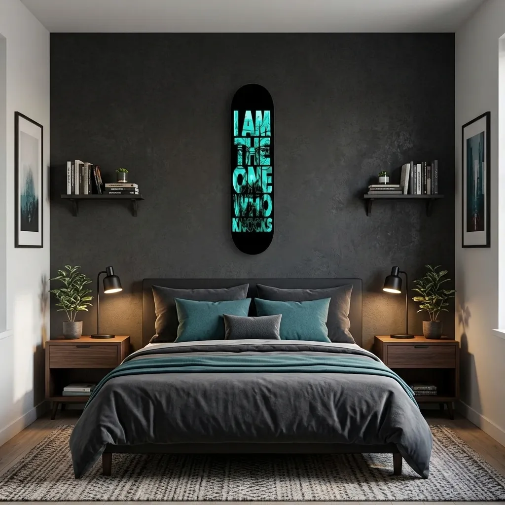 I Am The One Who Knocks Skateboard Wall Art - Image 2