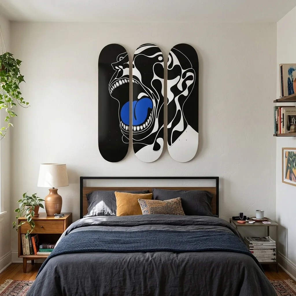 Inner Echo - Triptych Skateboard Wall Art - Image 2