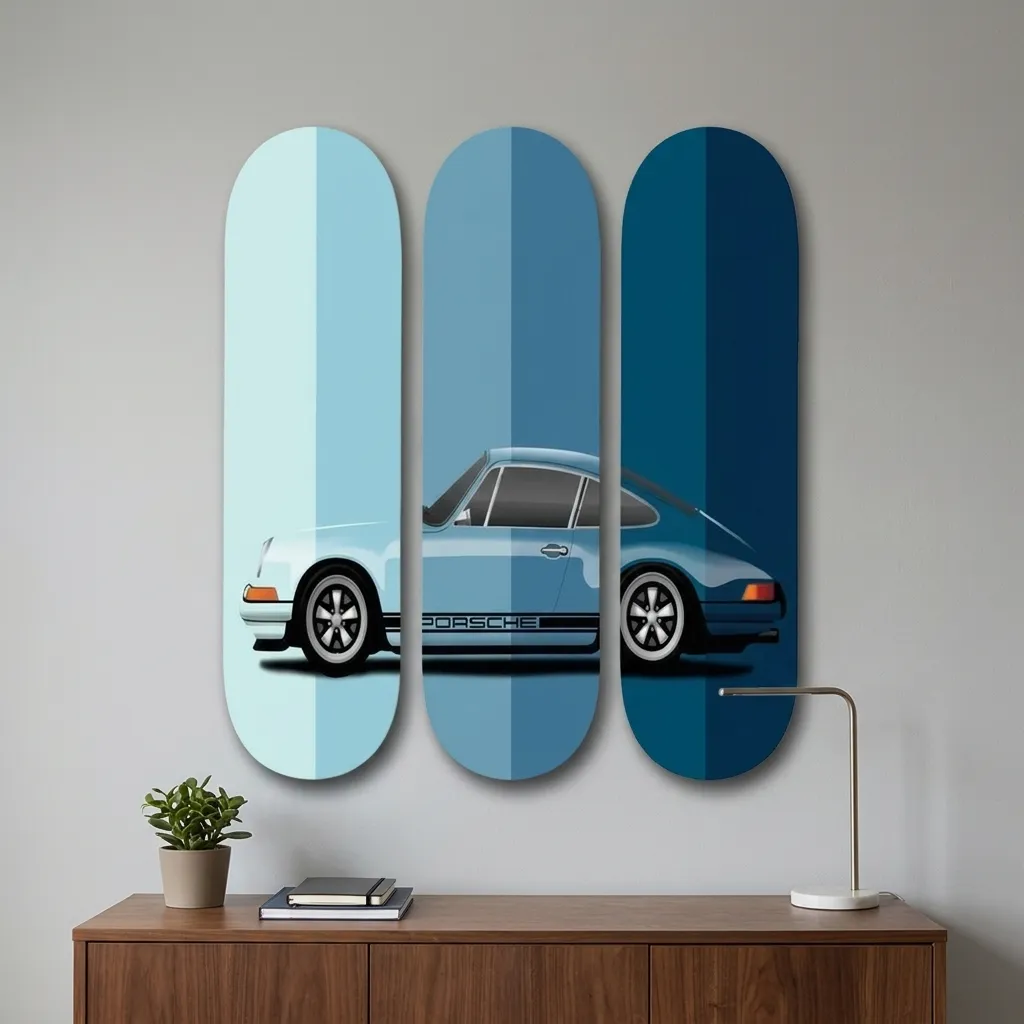 Porsche 911 Skateboard Wall Art - Image 2