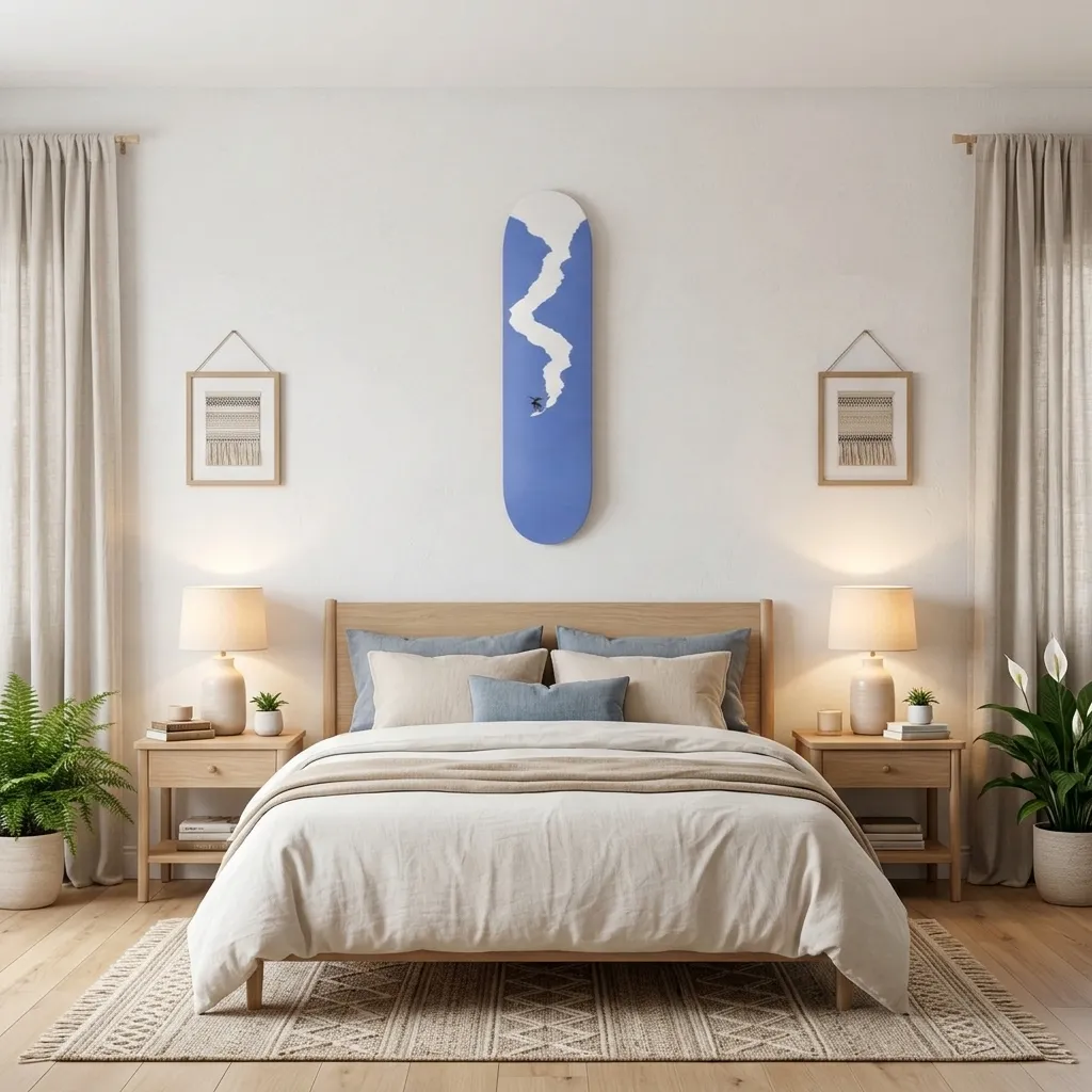 Ocean Surfer Skateboard Wall Art - Image 2